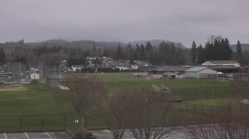 Weather camera view of Granite Falls High School.