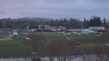 Weather camera view of Granite Falls High School.
