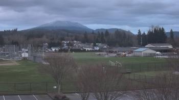 Weather camera view of Granite Falls High School.