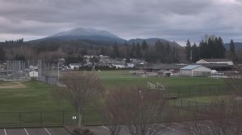 Weather camera view of Granite Falls High School.