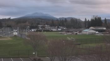 Weather camera view of Granite Falls High School.