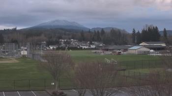 Weather camera view of Granite Falls High School.