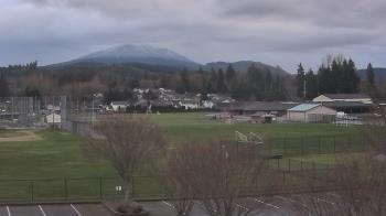 Weather camera view of Granite Falls High School.