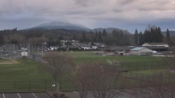 Weather camera view of Granite Falls High School.