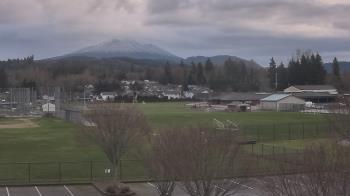 Weather camera view of Granite Falls High School.