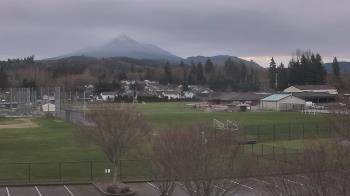 Weather camera view of Granite Falls High School.