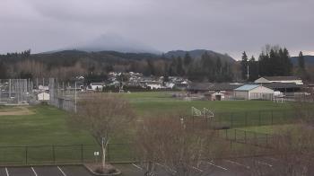 Weather camera view of Granite Falls High School.