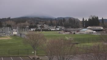 Weather camera view of Granite Falls High School.