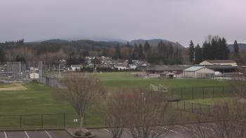 Weather camera view of Granite Falls High School.