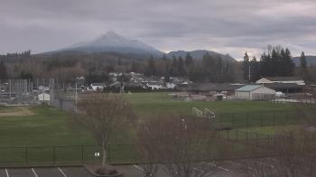 Weather camera view of Granite Falls High School.