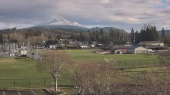 Weather camera view of Granite Falls High School.