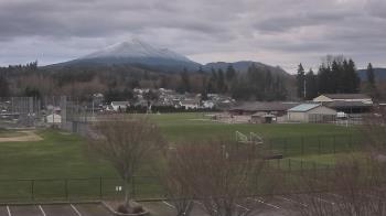 Weather camera view of Granite Falls High School.