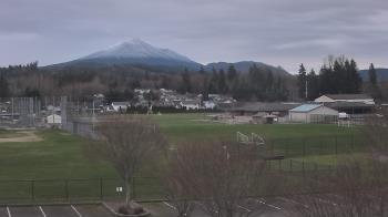 Weather camera view of Granite Falls High School.