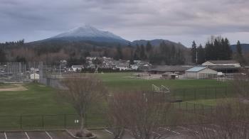 Weather camera view of Granite Falls High School.