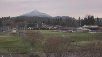 Weather camera view of Granite Falls High School.