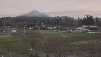 Weather camera view of Granite Falls High School.