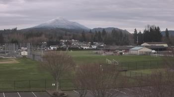 Weather camera view of Granite Falls High School.