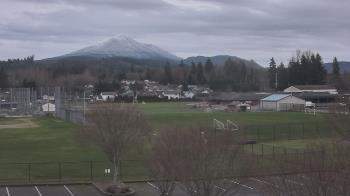 Weather camera view of Granite Falls High School.