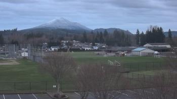 Weather camera view of Granite Falls High School.