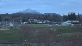 Weather camera view of Granite Falls High School.