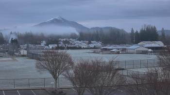 Weather camera view of Granite Falls High School.
