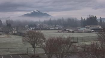 Weather camera view of Granite Falls High School.