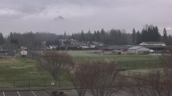 Weather camera view of Granite Falls High School.