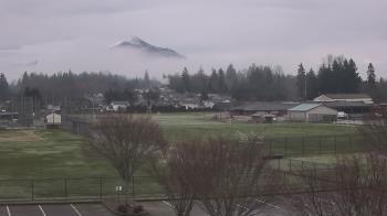Weather camera view of Granite Falls High School.
