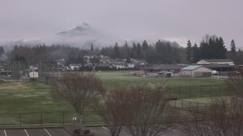 Weather camera view of Granite Falls High School.