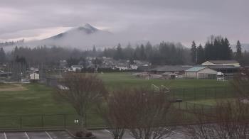 Weather camera view of Granite Falls High School.