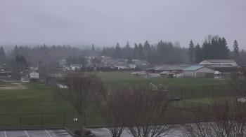 Weather camera view of Granite Falls High School.