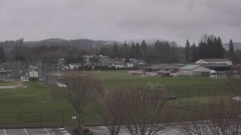 Weather camera view of Granite Falls High School.