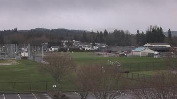 Weather camera view of Granite Falls High School.
