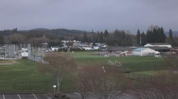 Weather camera view of Granite Falls High School.