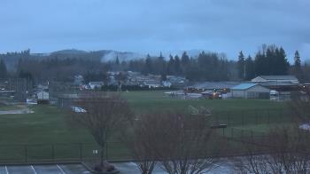 Weather camera view of Granite Falls High School.
