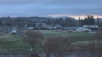 Weather camera view of Granite Falls High School.