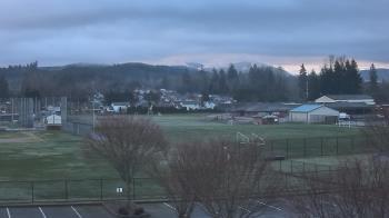 Weather camera view of Granite Falls High School.