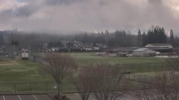 Weather camera view of Granite Falls High School.