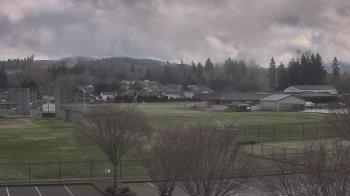Weather camera view of Granite Falls High School.