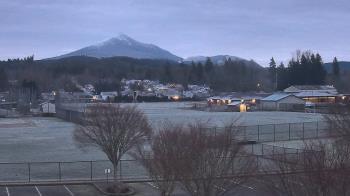 Weather camera view of Granite Falls High School.