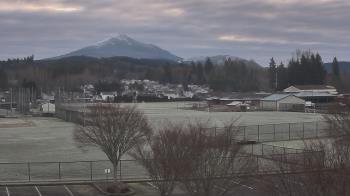 Weather camera view of Granite Falls High School.