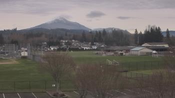 Weather camera view of Granite Falls High School.