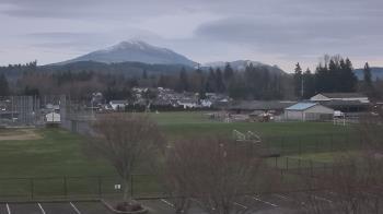 Weather camera view of Granite Falls High School.