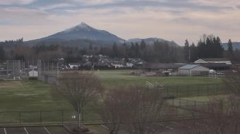 Weather camera view of Granite Falls High School.