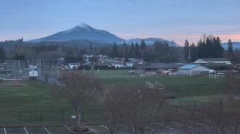 Weather camera view of Granite Falls High School.