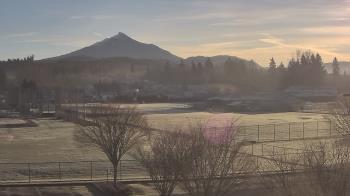 Weather camera view of Granite Falls High School.