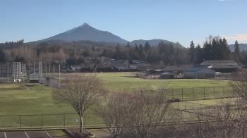 Weather camera view of Granite Falls High School.