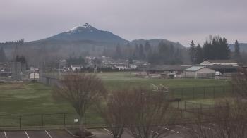 Weather camera view of Granite Falls High School.