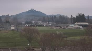 Weather camera view of Granite Falls High School.