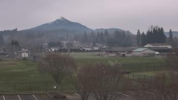 Weather camera view of Granite Falls High School.